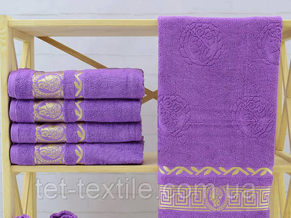 Рушник махровий Parisa Home банний з вишивкою 70х140см., фото 1
