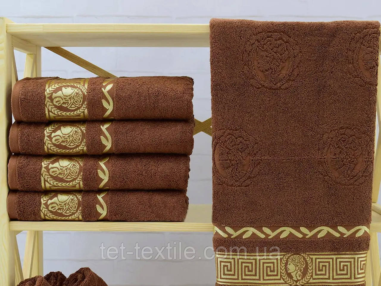 Рушник махровий Parisa Home банний з вишивкою 70х140см.