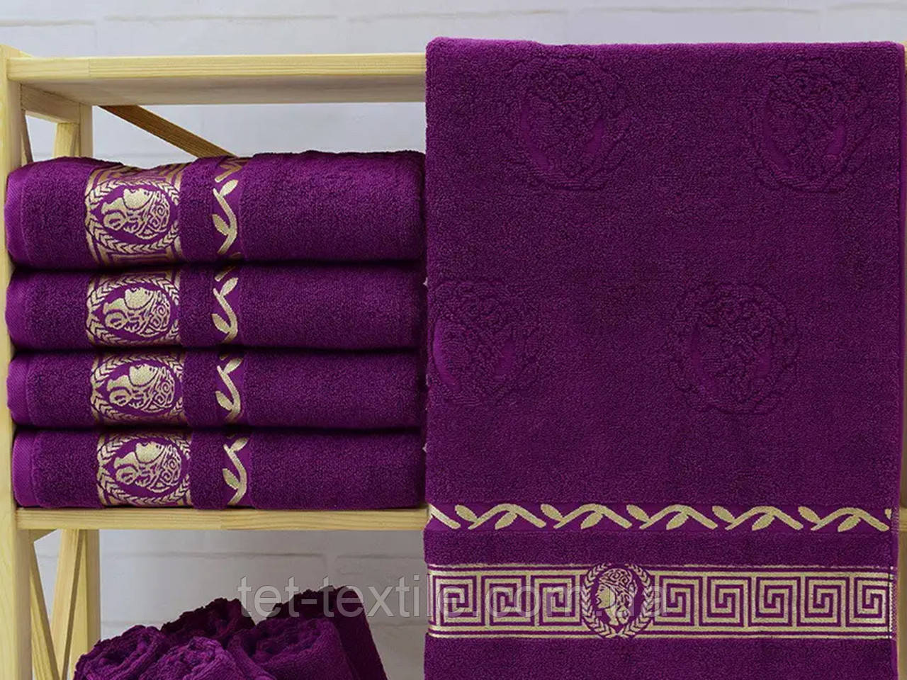 Рушник махровий Parisa Home для обличчя та рук з вишивкою 50х90см