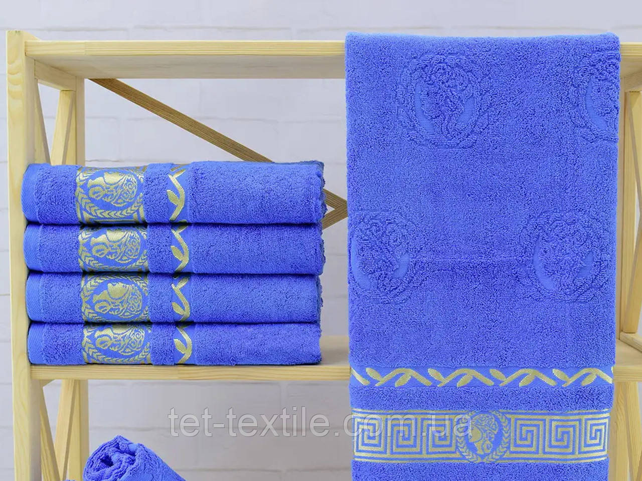 Рушник махровий Parisa Home банний з вишивкою 70х140см.
