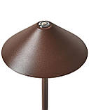 Світлодіодна настільна лампа FRANCOLI бездротова, коричневий колір, фото 6