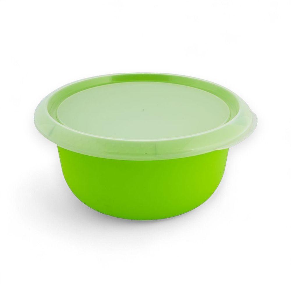 Миска з кришкою кухонна Алеана 2.75 л поліпропіленова оливкова