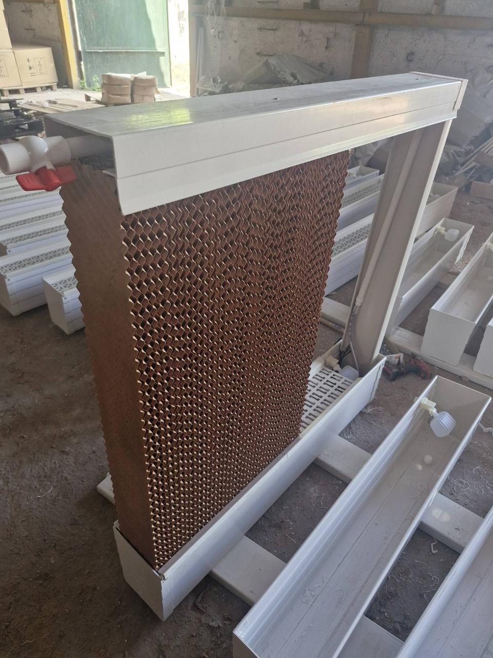 ПІД ЗАМОВЛЕННЯ - Паперова охолоджуюча панель(випарний водяний охолоджувач) для крільчатника, пташника, теплиць, фото 1