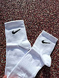 6 пар Бавовна Средні чоловічі Шкарпетки Nike / найк - Білі, фото 5