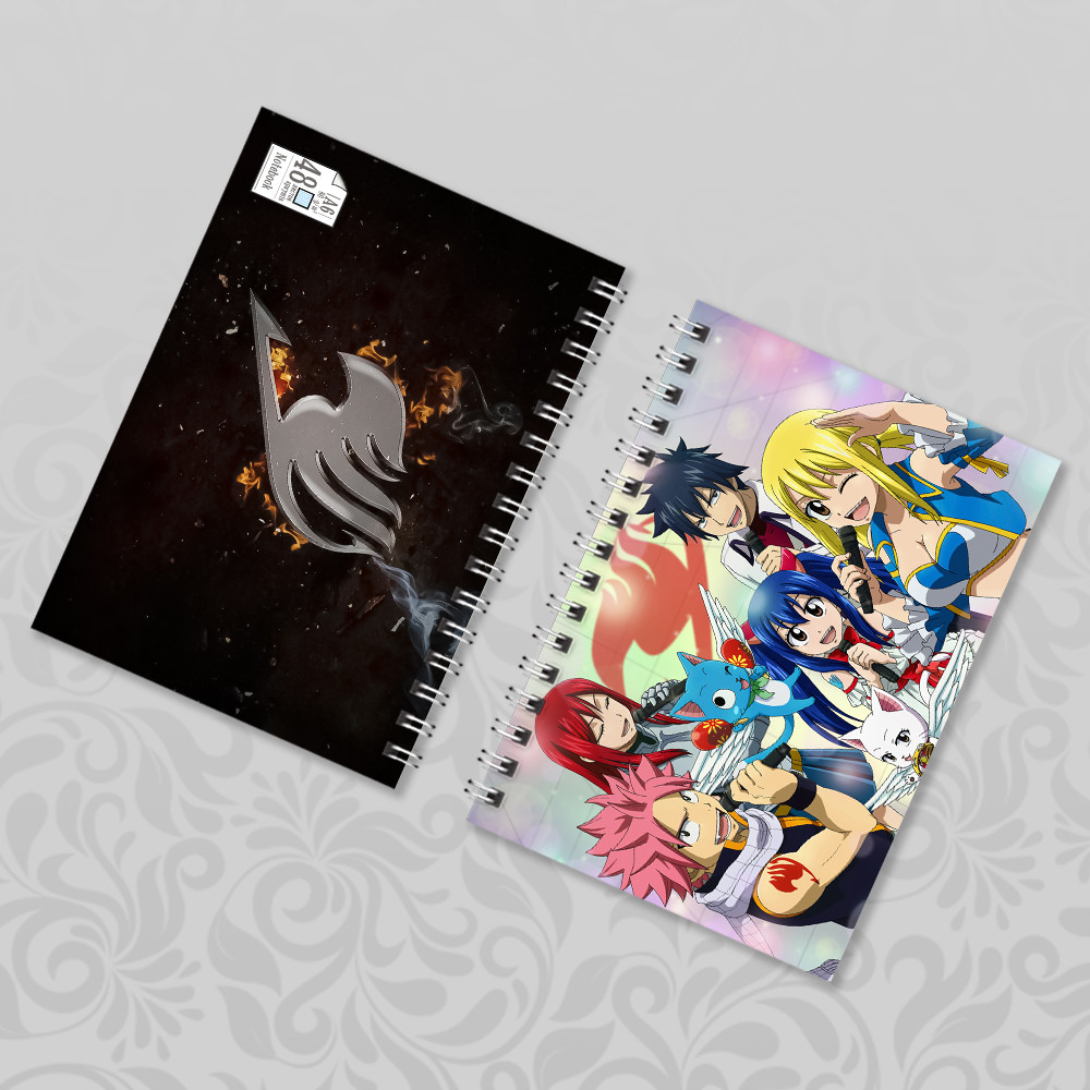 Блокнот на пружині в клітинку 48 арк. Fairy Tail 002