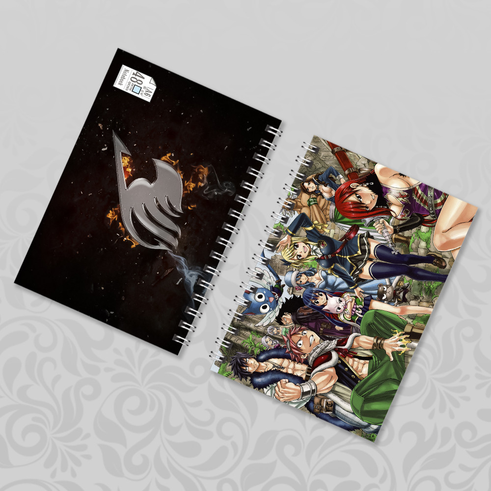 Блокнот на пружині в клітинку 48 арк. Fairy Tail 009, фото 1