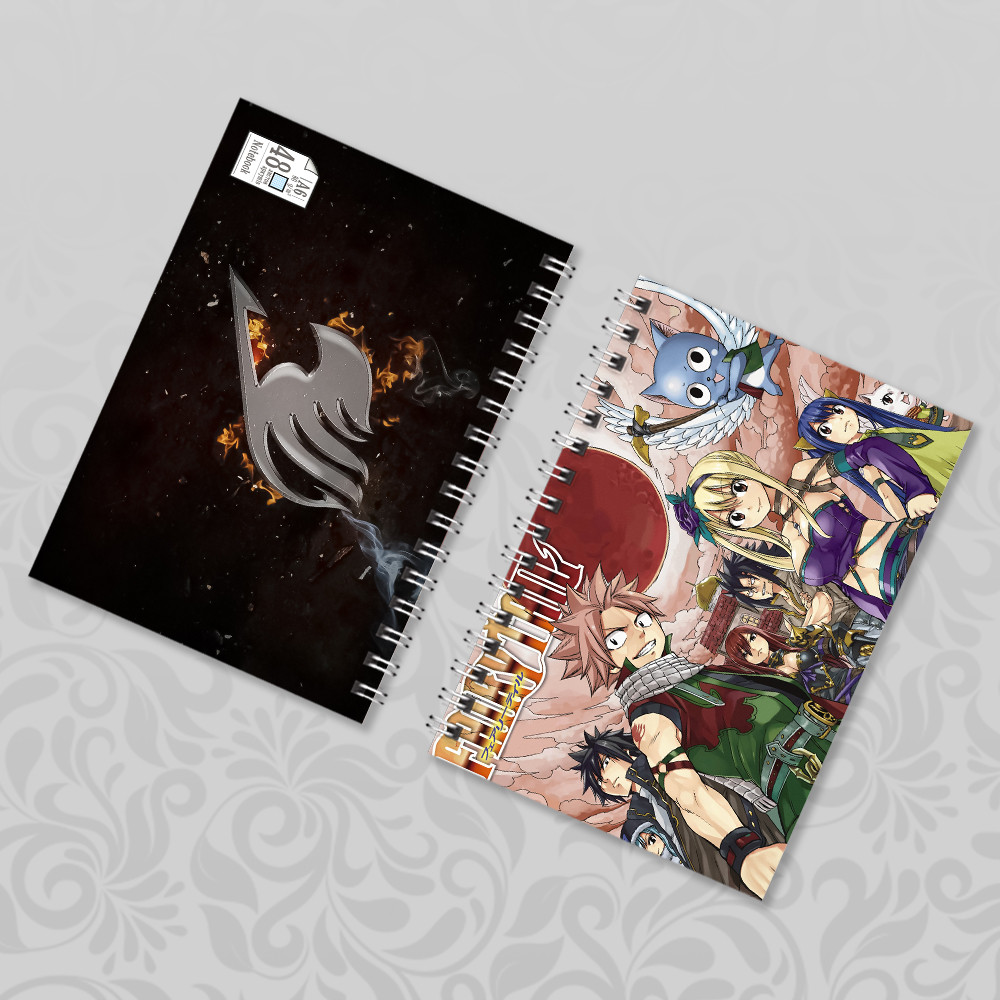 Блокнот на пружині в клітинку 48 арк. Fairy Tail 010