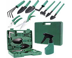 Набір садових інструментів 10 шт у валізі AND ES-10