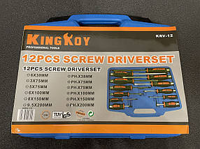 Набір ударних викруток ергономічних 12 од. King 63106, фото 4