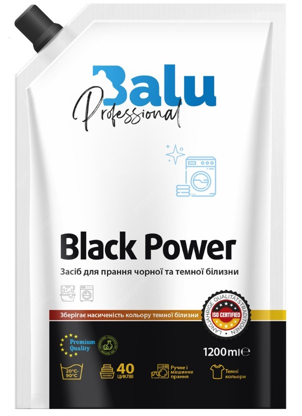 Гель для прання чорної та темної білизни Balu Black Power 1,2 л