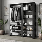 Вішалка для одягу гардеробна з 8 відкритими полицями Гардеробні системи з Ламінованого ДСП, фото 6