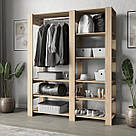 Вішалка для одягу гардеробна з 8 відкритими полицями Гардеробні системи з Ламінованого ДСП, фото 3