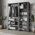 Вішалка для одягу гардеробна з 8 відкритими полицями Гардеробні системи з Ламінованого ДСП, фото 5