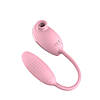 Вакуумний стимулятор клітора з віброяйцем High End Suction Love Egg PINK, фото 3