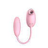 Вакуумний стимулятор клітора з віброяйцем High End Suction Love Egg PINK, фото 9