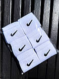 6 пар Бавовна Средні чоловічі Шкарпетки Nike / найк - Білі, фото 9