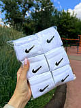 6 пар Бавовна Средні чоловічі Шкарпетки Nike / найк - Білі, фото 10