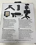 Muvit Комплект для блогінгу 4в1 Vlogging Kit (Mic + Tripod + Stand + LED), фото 2