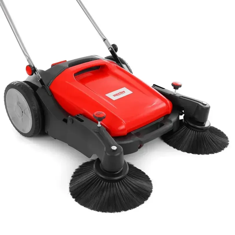 Механічна підмітальна машинаМеханічна підмітальна машина HECHT 8105 , робоча ширина 105 см, контейнер для сміття 48 л, фото 1