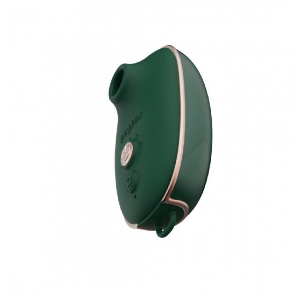 Вакуумний стимулятор клітора Qingnan No.0, силіконовий, зелений, фото 1