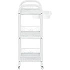 Тележка для салону ,  металева з скляними полицями та ящиком , помічник для косметолога, фото 4