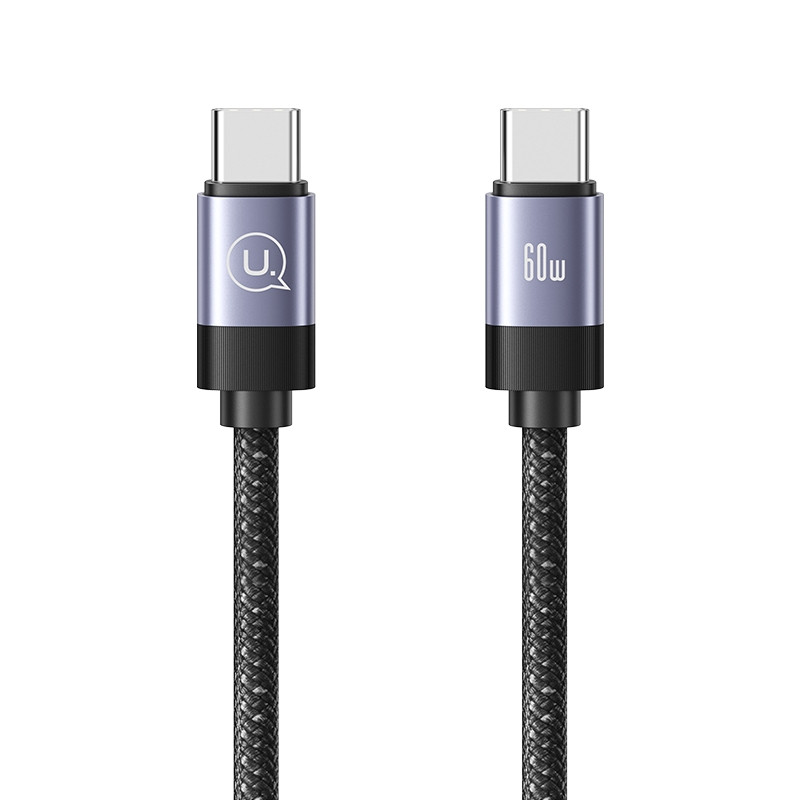 Кабель Usams US-SJ704 60W Magnetic Data Cable Type-C To Type-C-Rui Series 1m tarnish, фото 1