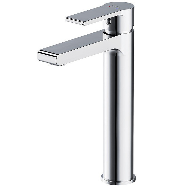 Змішувач для умивальника із високим виливом CERSANIT Brasco хром латунь S951-366, фото 1