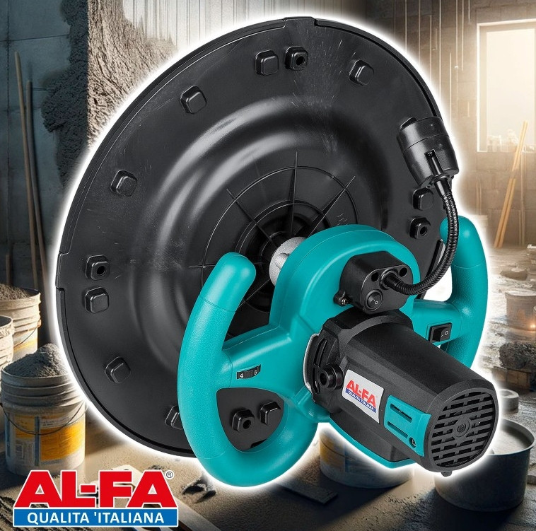 Шліфувальна машина для вирівнювання штукатурки AL-FA ALWSW23-1, 2300 Вт, 220 В, фото 1