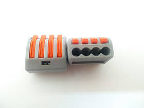 Клемa швидкого монтажу РТС — 214 на 4 провідників із важелями