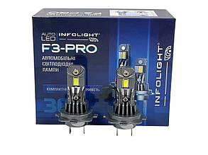 Комплект світлодіодних ламп h7 30W 5600lm 6000K Infolight F3-Pro 12V