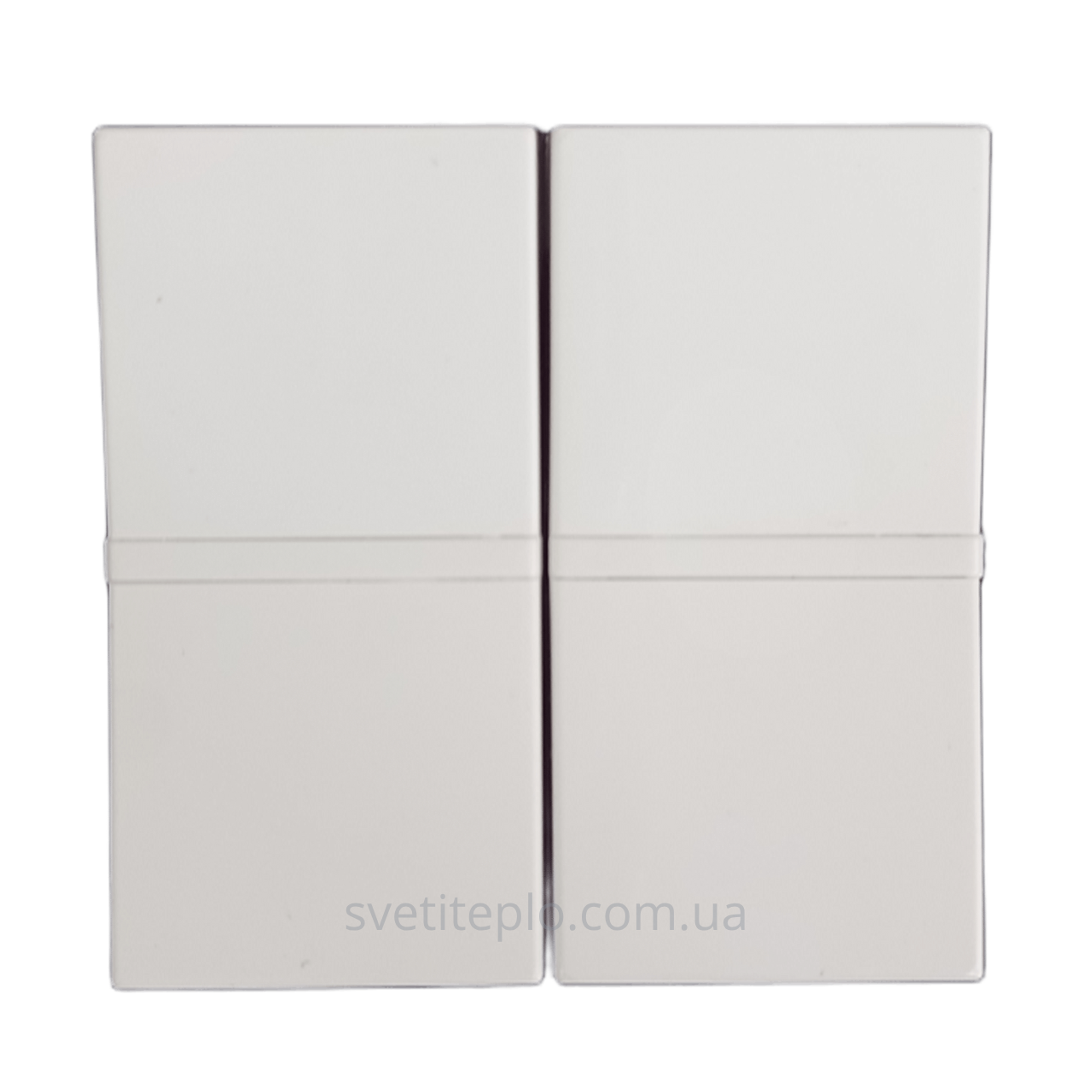 Вимикач 2 кл N2101BB*2 Total White Zenit ABB