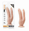 Фалоімітатор подвійний DR. SKIN тілесний, фото 4