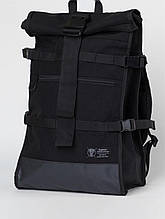 Рюкзак роллтоп із оксфорду Акума чорний