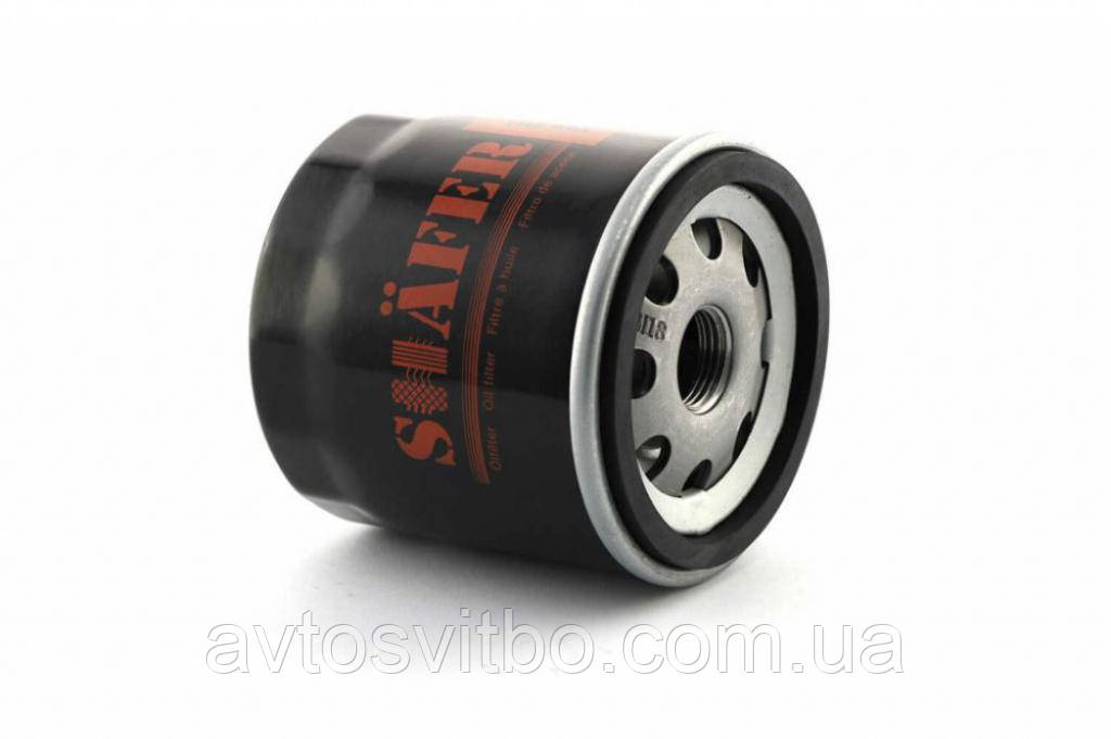 Фільтр масляний Daewoo Lanos 96-, D=76,5mm, H=76,9mm, M18x1.5, фото 1