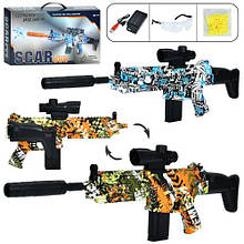 Автомат 666-2S3-BB 68см, акум, пластикові кулі, USBзарядне, окуляри, 2 кольори, в кор-ці 43-24-9см