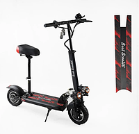 Електросамокат Best Scooter BS-90711, із сидінням, двигун 800W, акумулятор 48V15Ah, колеса надувні 10"