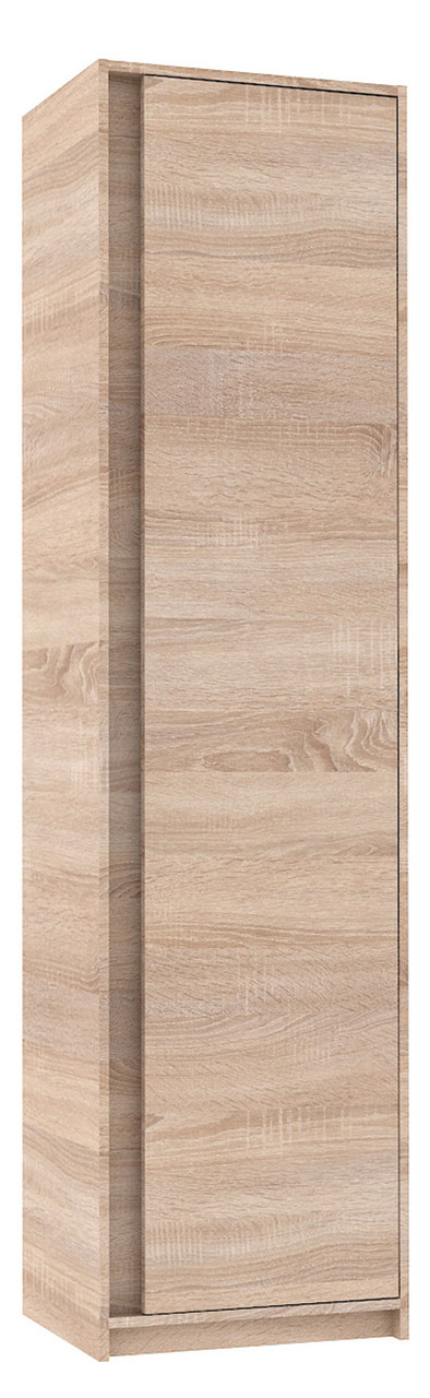 Шафа-пенал для вітальні з висувною вішалкою (52 см х 37.6 см х 200 см) | Майстер Форм Брайт, фото 1