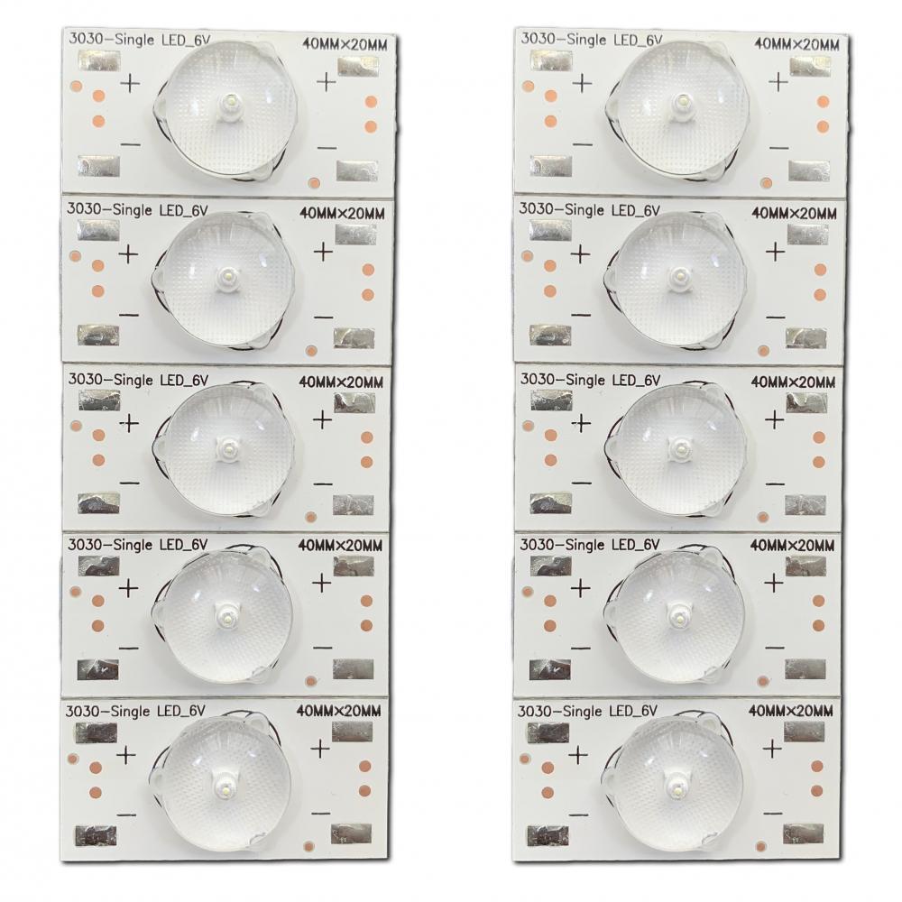 Універсальний світлодіод 6V "Pugovka" для підсвітки телевізорів різних діагоналей, фото 1