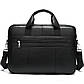 Шкіряна чоловіча сумка для ноутбука і документів чорна Tiding Bag 143412, фото 8