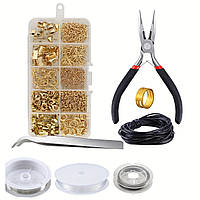 Набор фурнитуры для изготовления ювелирных изделий и украшений Gold