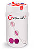 Кулі вагінальні Gvibe Geisha Balls 2 для тренування інтимних м'язів, рожеві, фото 3