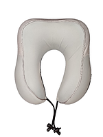 Подушка-рогалик для подорожей 30×24×14×10 см, латексна піна, знімний чохол з мікрофібри