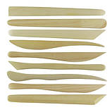 Стек для ліплення глини 38 шт. дерев'яні стеки (007377), фото 3