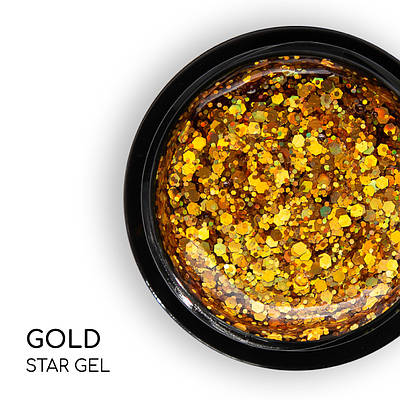 Стар гель Nice for you Star gel №02 Золотистий 5 г