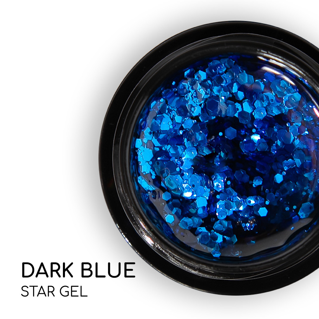 Стар гель Nice for you Star gel №04 Синій 5 г, фото 1