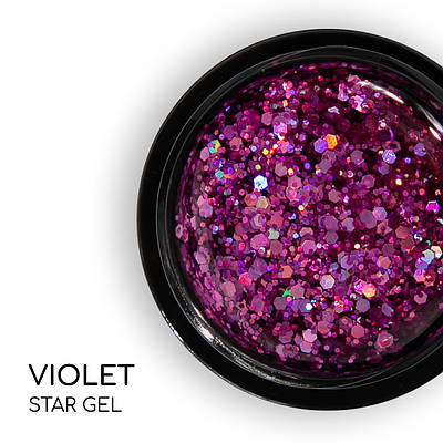 Стар гель Nice for you Star gel №07 Рожевий 5 г