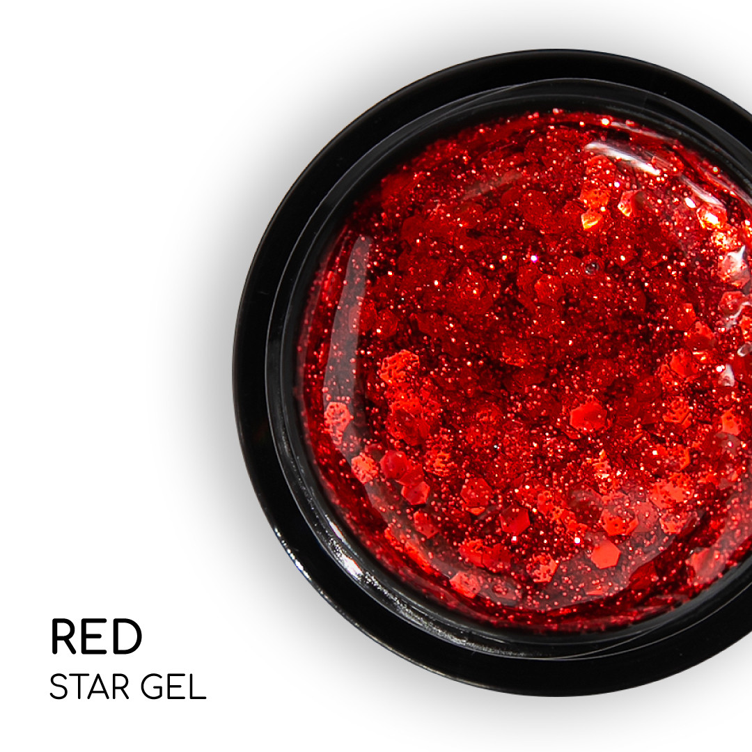 Стар гель Nice for you Star gel №08 Червоний 5 г