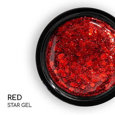 Стар гель Nice for you Star gel №08 Червоний 5 г