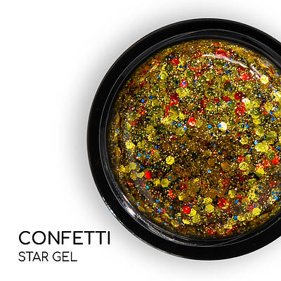 Стар гель Nice for you Star gel №10 Конфетті 5 г