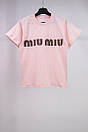 Підліткова футболка для дівчинки з принтом Miu Miu кулір, фото 2